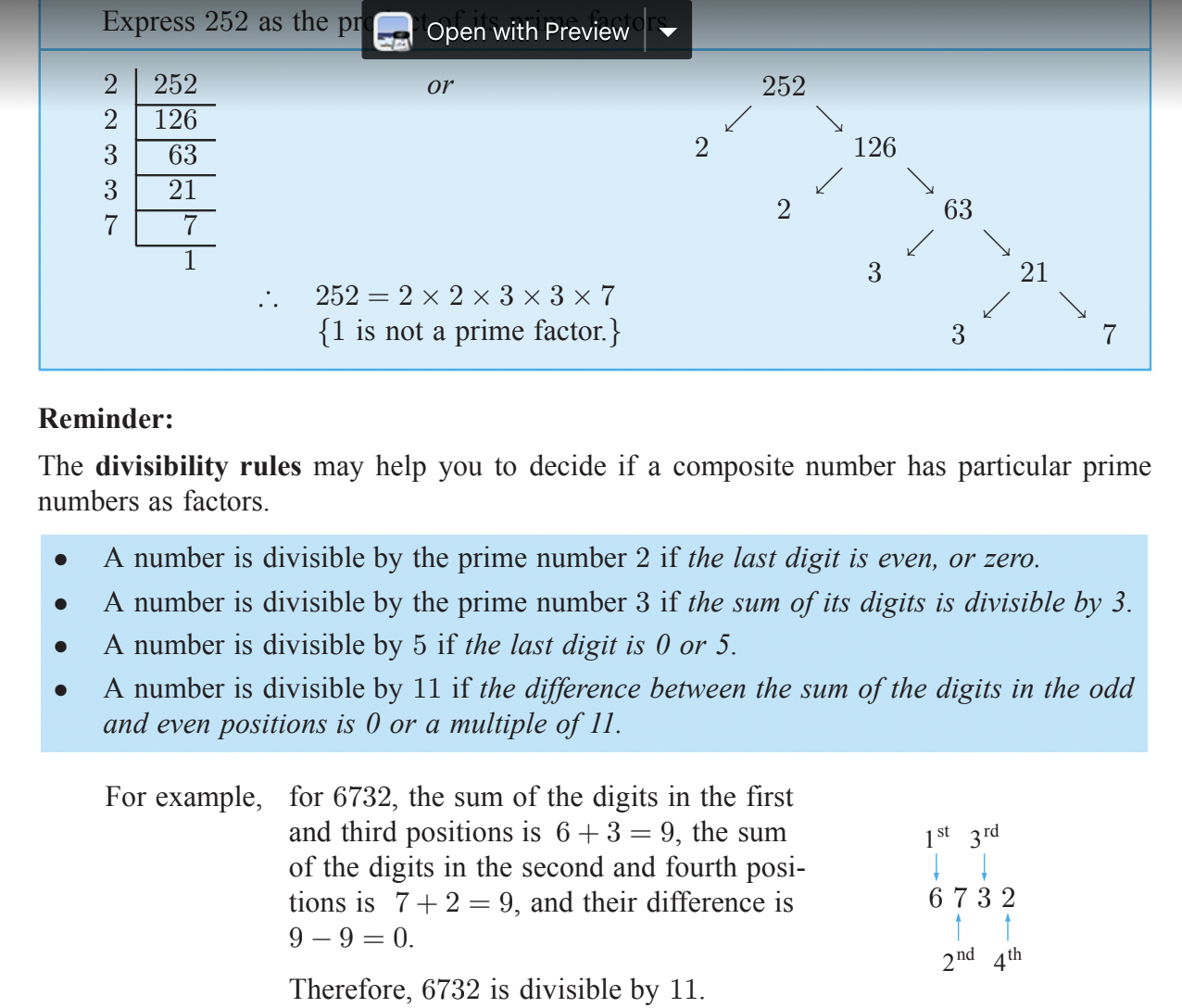 9C2MAT23: Prime Factorisation Example | MHOL